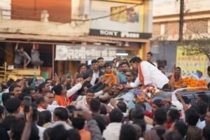प्रदेश के उपमुख्यमंत्री विजय शर्मा शपथ ग्रहण के बाद पहली बार पहुंचे कवर्धा, नगरवासियों ने किया जगह-जगह स्वागत 5 410887489 848739000592529 8903561727332626719 n