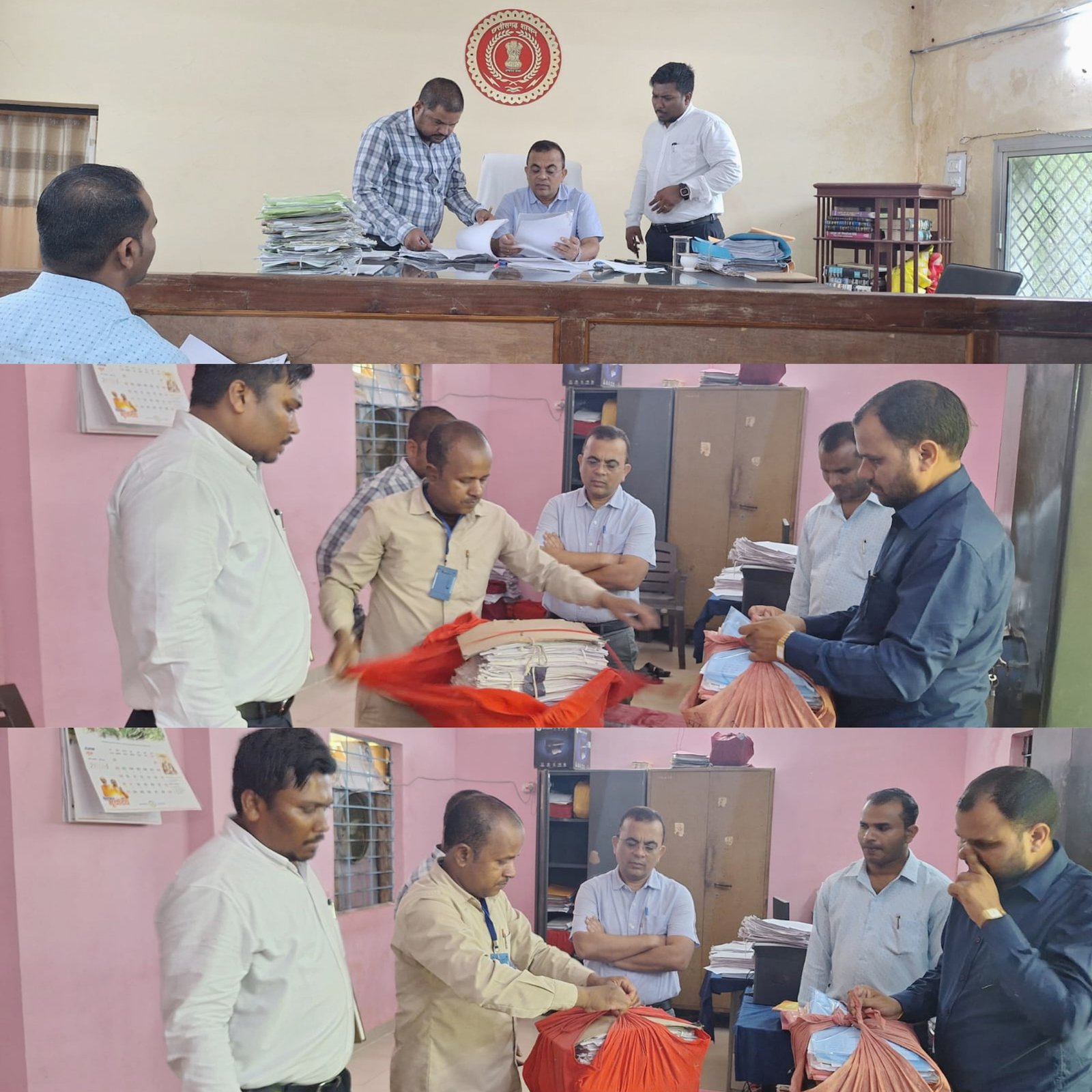 कलेक्टर जनमेजय महोबे ने कवर्धा एसडीएम और तहसील कार्यालय का अकास्मिक निरीक्षण किया 1 photo output 13