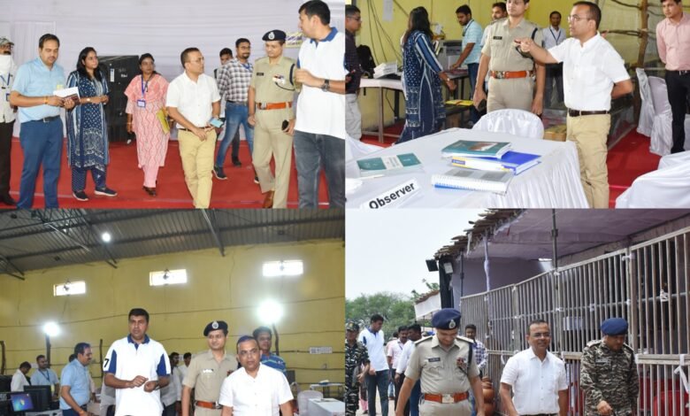 कलेक्टर और पुलिस अधीक्षक ने मतगणना स्थल की तैयारियों का जायजा लिया 10 photo output
