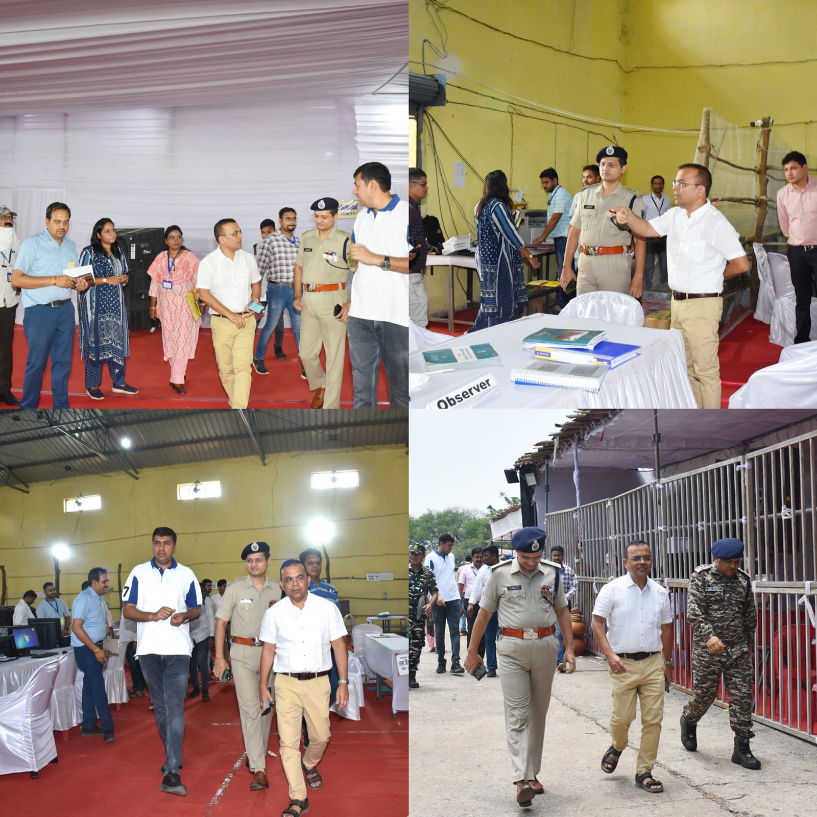 कलेक्टर और पुलिस अधीक्षक ने मतगणना स्थल की तैयारियों का जायजा लिया 1 photo output