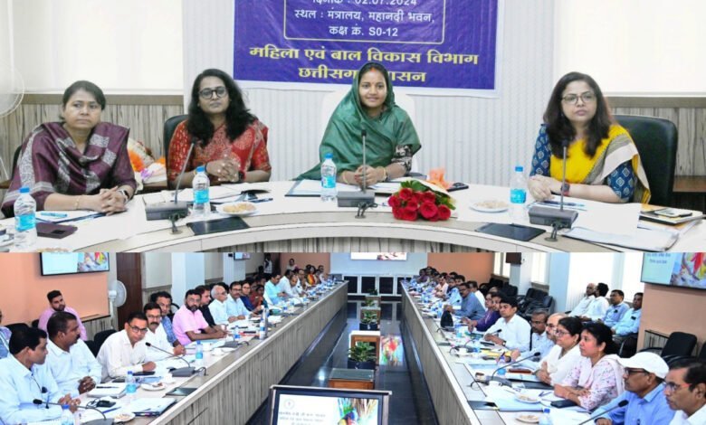 समीक्षा बैठक : मिशन मोड में कार्य कर छत्तीसगढ़ को कुपोषण मुक्त बनाना है - लक्ष्मी राजवाड़े 13 1719918219 75b39902fecc908306eb