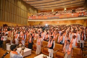 भाजपा प्रदेश कार्यसमिति बैठक : जनता ने विपक्ष के झूठ को नकारा, 10 सीटें जिताकर छत्तीसगढ़ ने दिया बड़ा योगदान - मनोहर लाल खट्टर 3 450808588 1022228022591764 333935620616470649 n