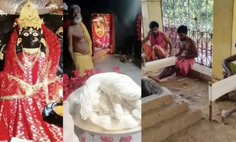 दंतेवाड़ा में 800 साल पुरानी परंपरा, मां दंतेश्वरी को कच्चे सूत की राखी चढ़ाई गई