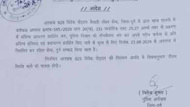 भिलाई: गोपनीयता भंग के आरोप में आरक्षक विवेक पोद्दार ,निलंबित