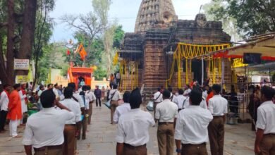 भोरमदेव शंखनाद: भोरमदेव मंदिर में RSS के घोष वादकों का शानदार प्रदर्शन