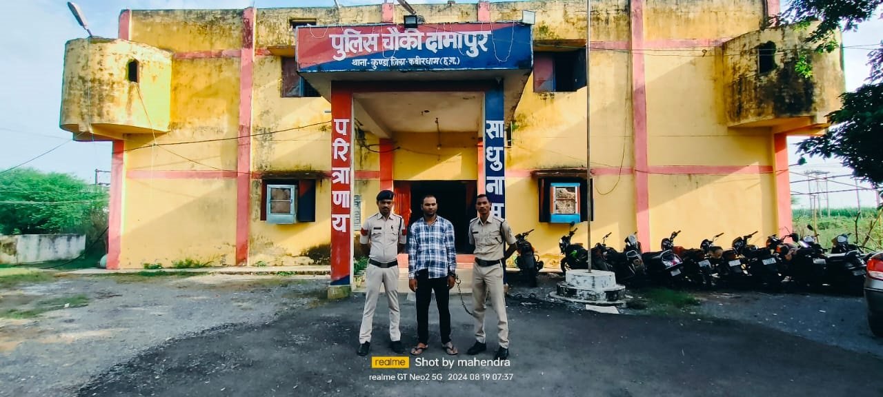 कबीरधाम पुलिस की बड़ी कामयाबी: शातिर चोर गिरोह का एक और सदस्य रूपेश बंजारा गिरफ्तार, लाखों की चोरी का खुलासा 1 कबीरधाम पुलिस की बड़ी कामयाबी: शातिर चोर गिरोह का एक और सदस्य रूपेश बंजारा गिरफ्तार, लाखों की चोरी का खुलासा