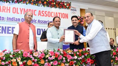 मुख्यमंत्री विष्णु देव साय छत्तीसगढ़ ओलंपिक संघ के निर्विरोध अध्यक्ष बने