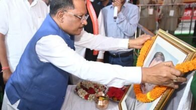 पंडित दीनदयाल उपाध्याय की जयंती पर मुख्यमंत्री विष्णु देव साय ने किया नमन