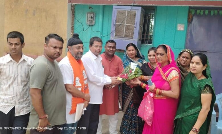 भाजपा जिलाध्यक्ष अशोक साहू "मोर बूथ – मोर अभियान" के तहत सदस्यता कार्यक्रम में हुए शामिल