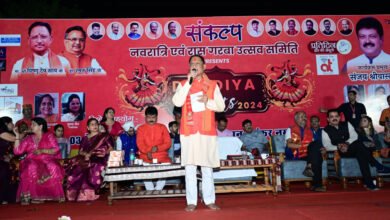 मुख्यमंत्री श्री साय संकल्प दुर्गोत्सव समिति शंकर नगर द्वारा आयोजित दुर्गा पूजा उत्सव में हुए शामिल