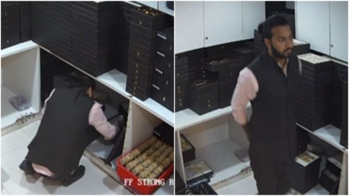 इंदौर में ज्वेलर्स शोरूम से 25 तोला सोना चोरी, CCTV कैमरे में कैद हुआ चोर 1 इंदौर में ज्वेलर्स शोरूम से 25 तोला सोना चोरी, CCTV कैमरे में कैद हुआ चोर