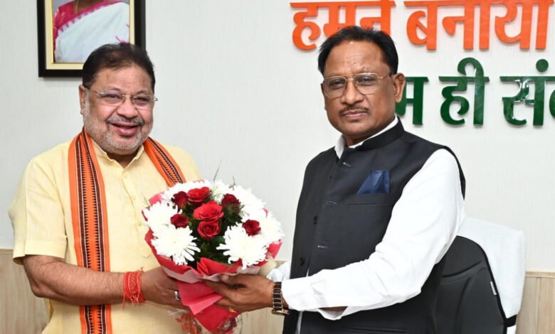 रायपुर : मुख्यमंत्री से नवनिर्वाचित विधायक श्री सोनी ने की सौजन्य मुलाकात