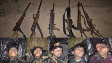 छत्तीसगढ़: कांकेर में मुठभेड़ के बाद 5 नक्सलियों के शव बरामद, हथियारों का बड़ा जखीरा जब्त 1 छत्तीसगढ़: कांकेर में मुठभेड़ के बाद 5 नक्सलियों के शव बरामद, हथियारों का बड़ा जखीरा जब्त