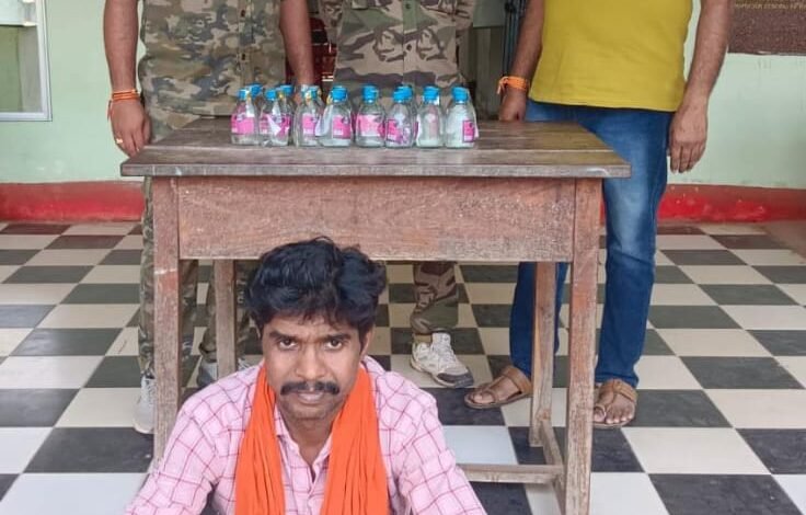 कोतवाली पुलिस की बड़ी कार्रवाई: आदतन शराब तस्कर गिरफ्तार, अवैध देसी शराब और नकदी जब्त