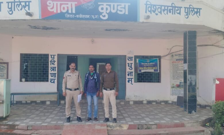 मोटरसाइकिल छोड़ भागा तस्कर, कुंडा पुलिस ने किया गिरफ्तार, भेजा जेल