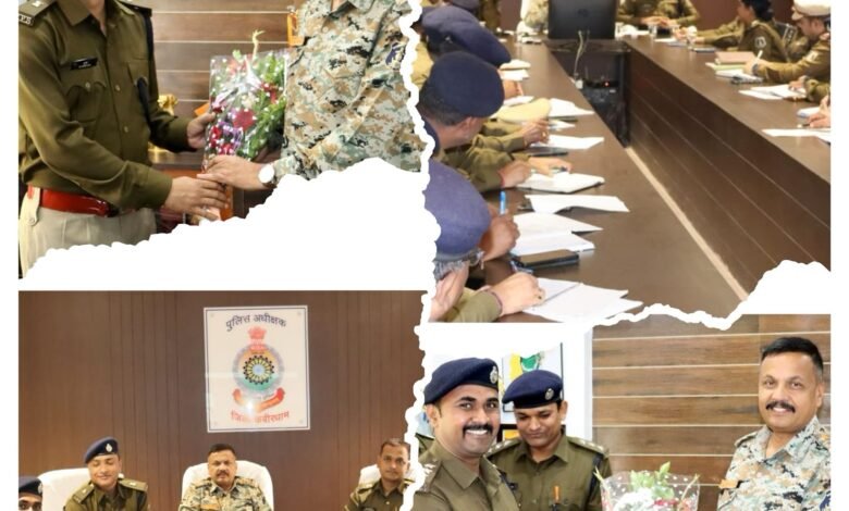 कबीरधाम: नवागंतुक पुलिस कप्तान धर्मेंद्र सिंह छवई का स्वागत, थाना प्रभारी को दिए सख्त निर्देश