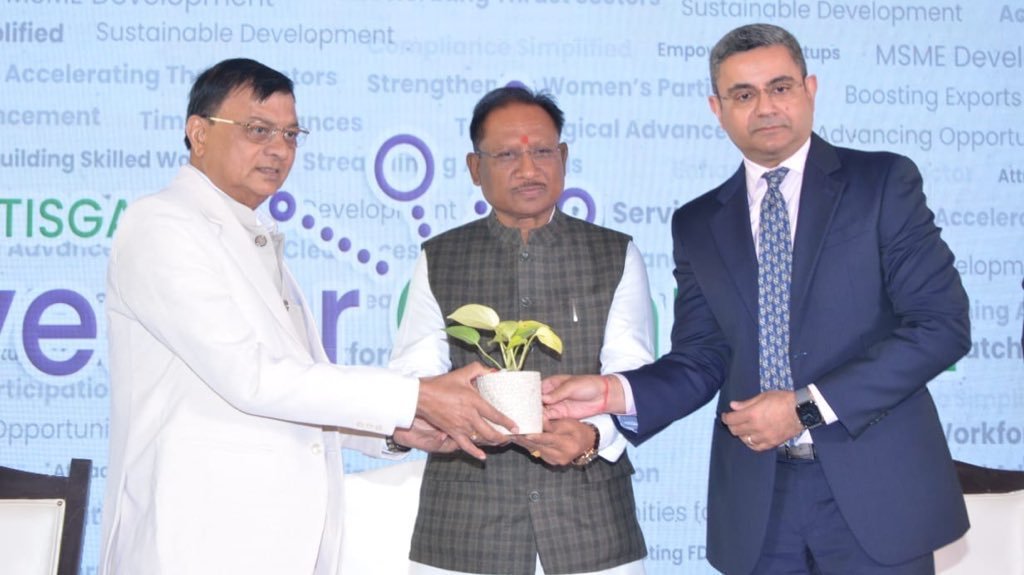 "छत्तीसगढ़ इन्वेस्टर कनेक्ट" में मुख्यमंत्री विष्णु देव साय का निवेशकों से सीधा संवाद, बस्तर और नवा रायपुर में निवेश की संभावनाओं पर जोर 1 "छत्तीसगढ़ इन्वेस्टर कनेक्ट" में मुख्यमंत्री विष्णु देव साय का निवेशकों से सीधा संवाद, बस्तर और नवा रायपुर में निवेश की संभावनाओं पर जोर