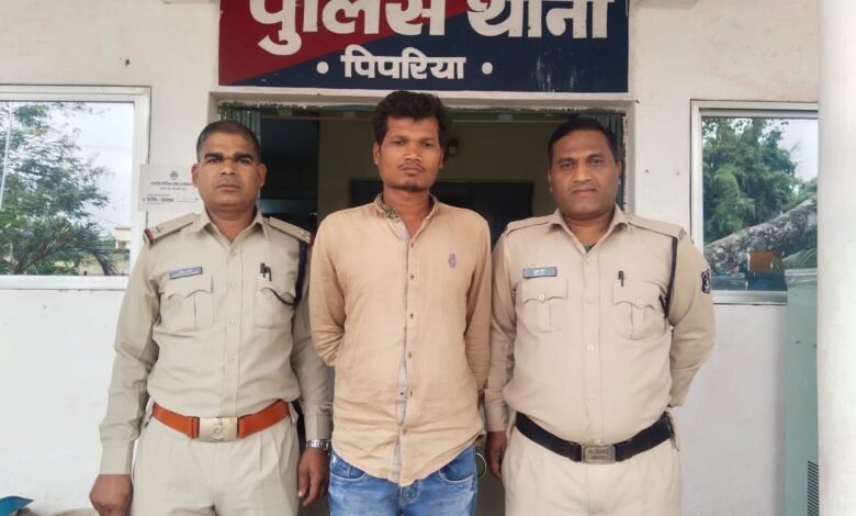 पिपरिया थाना: गांजा तस्कर गिरफ्तार, 795 ग्राम गांजा समेत ₹9540 की संपत्ति जब्त