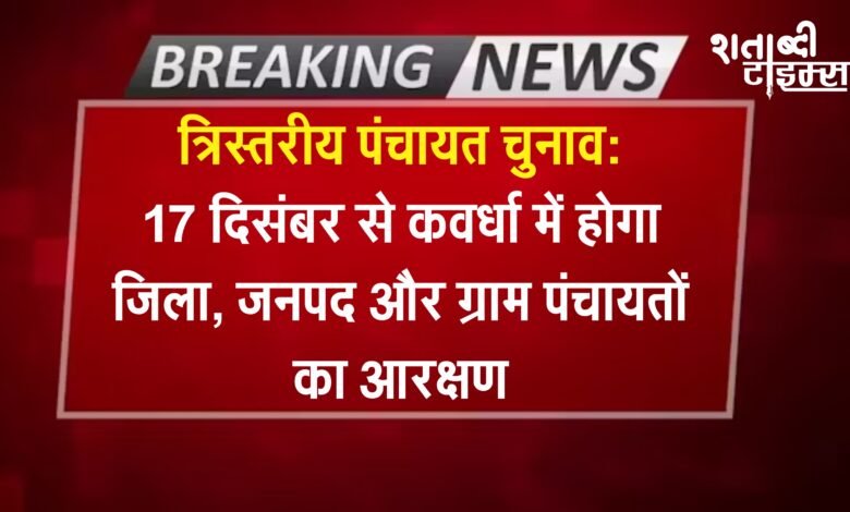 त्रिस्तरीय पंचायत चुनाव: 17 दिसंबर से कवर्धा में होगा जिला, जनपद और ग्राम पंचायतों का आरक्षण