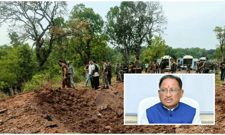 बीजापुर में नक्सली आईईडी ब्लास्ट, 8 जवानों और वाहन चालक की शहादत – मुख्यमंत्री श्री साय ने जताया शोक