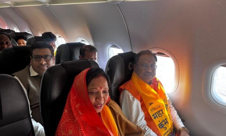 CM साय कैबिनेट के साथ महाकुंभ के लिए हुए रवाना: त्रिवेणी संगम पर लगाएंगे डुबकी, श्रद्धालुओं की व्यवस्थाओं का लेंगे जायजा 6 fee31bb3 d05f 4410 874b 3ad76fea61b9 1