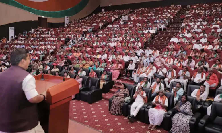 छत्तीसगढ़: भाजपा की बड़ी बैठक, नितिन नबीन बोले- जीत साबित करती है, हमारी पहचान कमल का निशान