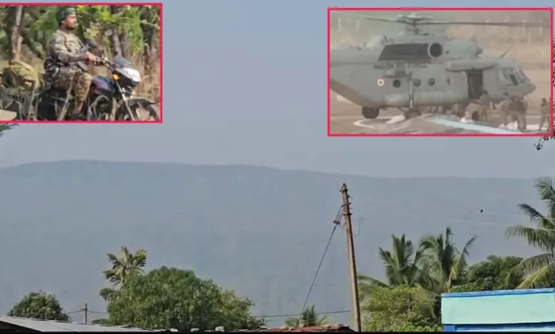 भारत का सबसे बड़ा एंटी-नक्सल ऑपरेशन : तीन राज्यों की सीमा पर 5,000 जवानों ने 300 मोस्ट वांटेड नक्सलियों को घेरा, अब तक 5 ढेर 1 भारत का सबसे बड़ा एंटी-नक्सल ऑपरेशन : तीन राज्यों की सीमा पर 5,000 जवानों ने 300 मोस्ट वांटेड नक्सलियों को घेरा, अब तक 5 ढेर