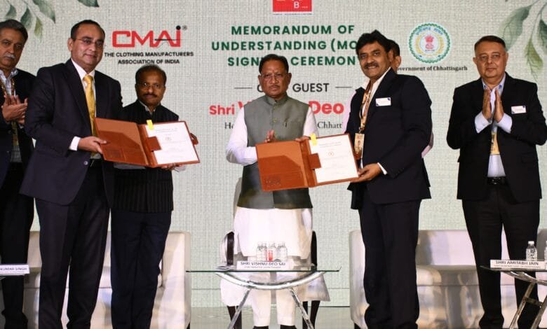 छत्तीसगढ़ बनेगा देश का नया टेक्सटाइल हब, सीएमएआई के साथ हुआ एमओयू ; मुख्यमंत्री ने मुंबई में किया निवेशकों को आमंत्रित, नवा रायपुर में निफ्ट की स्थापना को मिली मंजूरी 7 छत्तीसगढ़ बनेगा देश का नया टेक्सटाइल हब, सीएमएआई के साथ हुआ एमओयू ; मुख्यमंत्री ने मुंबई में किया निवेशकों को आमंत्रित, नवा रायपुर में निफ्ट की स्थापना को मिली मंजूरी