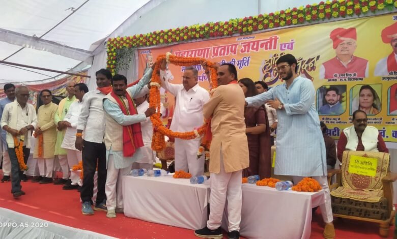 खैरझिटी खुर्द में महाराणा प्रताप की प्रतिमा का अनावरण, डॉ. रमन सिंह बोले – ‘यह केवल मूर्ति नहीं, स्वाभिमान की चेतना है’