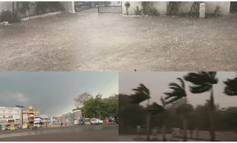 छत्तीसगढ़ में मौसम का बदला मिजाज: कवर्धा और रायपुर में आंधी-तूफान के साथ भारी बारिश, तापमान में भारी गिरावट