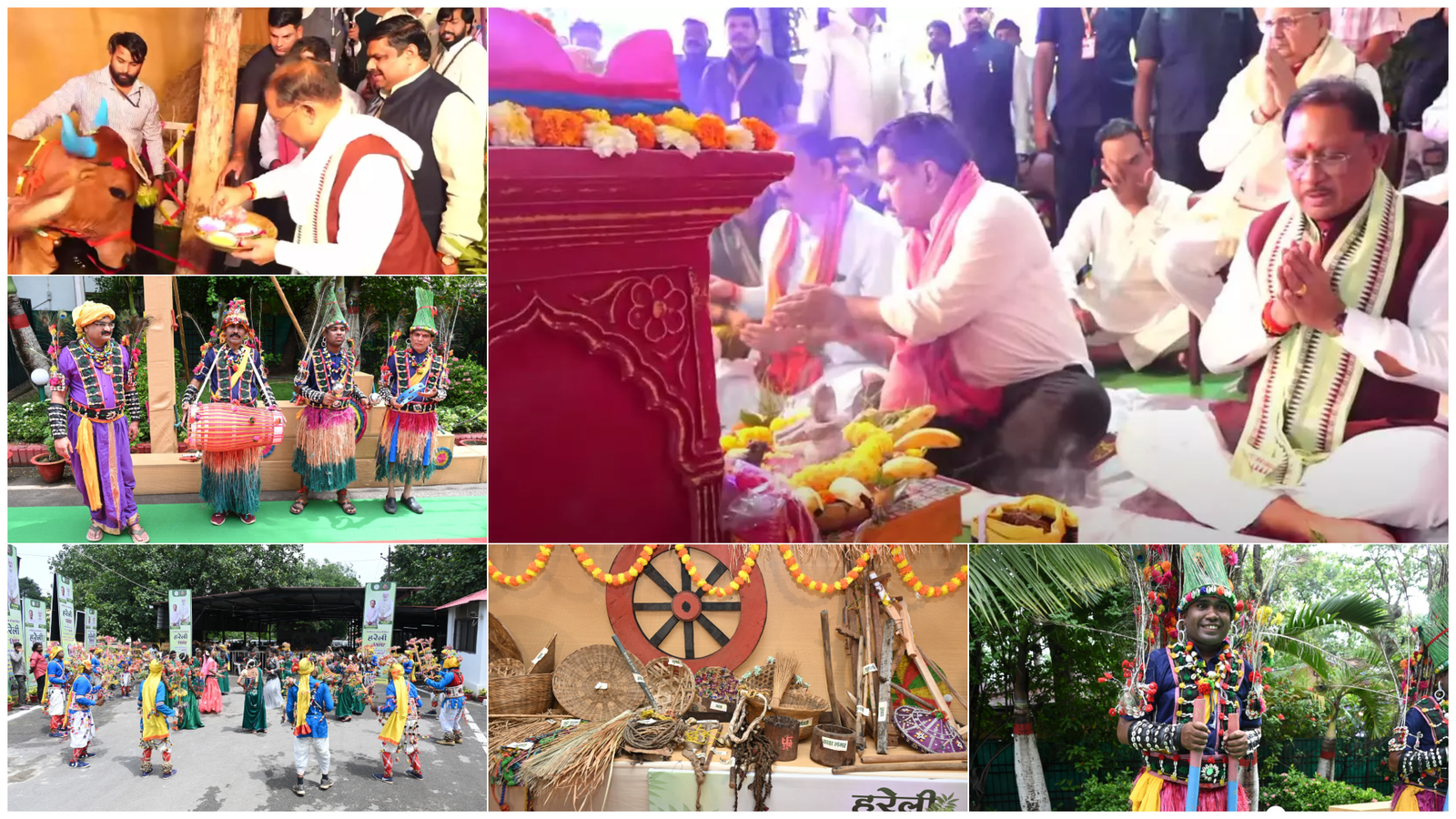 हरेली तिहार पर मुख्यमंत्री निवास बना सांस्कृतिक विरासत का प्रतीक, राउत नाचा से गूंजा छत्तीसगढ़ी लोक जीवन; मुख्यमंत्री साय ने कृषि यंत्रों की पूजा की 1 हरेली तिहार पर मुख्यमंत्री निवास बना सांस्कृतिक विरासत का प्रतीक, राउत नाचा से गूंजा छत्तीसगढ़ी लोक जीवन; मुख्यमंत्री साय ने कृषि यंत्रों की पूजा की