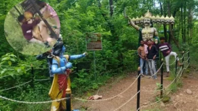 नशे में धुत युवकों ने भगवान श्रीराम व हनुमान की मूर्तियों का किया अपमान, हिंदू संगठनों में आक्रोश