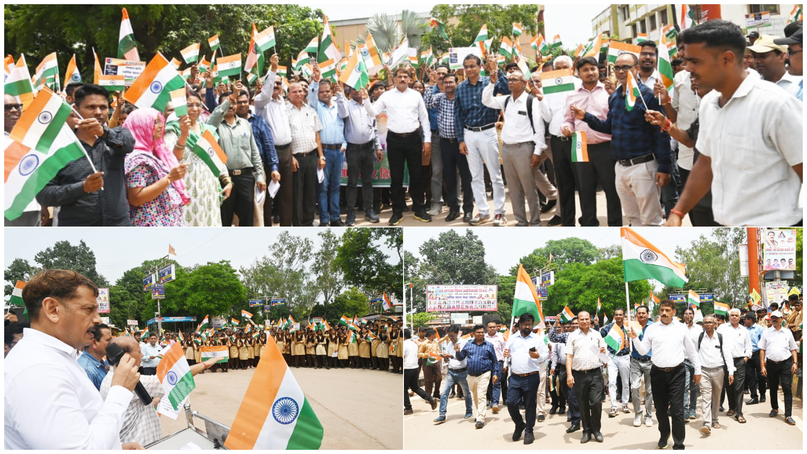 हर घर तिरंगा अभियान : तिरंगे के रंग में रंगा कवर्धा शहर, कलेक्टर सहित अधिकारियों ने जगाया देशभक्ति का जज़्बा, निकाली गई तिरंगा यात्रा 1 हर घर तिरंगा अभियान : तिरंगे के रंग में रंगा कवर्धा शहर, कलेक्टर सहित अधिकारियों ने जगाया देशभक्ति का जज़्बा, निकाली गई तिरंगा यात्रा