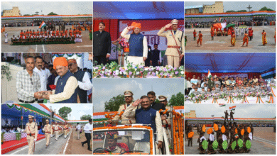 कवर्धा में आजादी का पर्व: सांसद संतोष पाण्डेय ने ध्वजारोहण कर परेड की सलामी ली