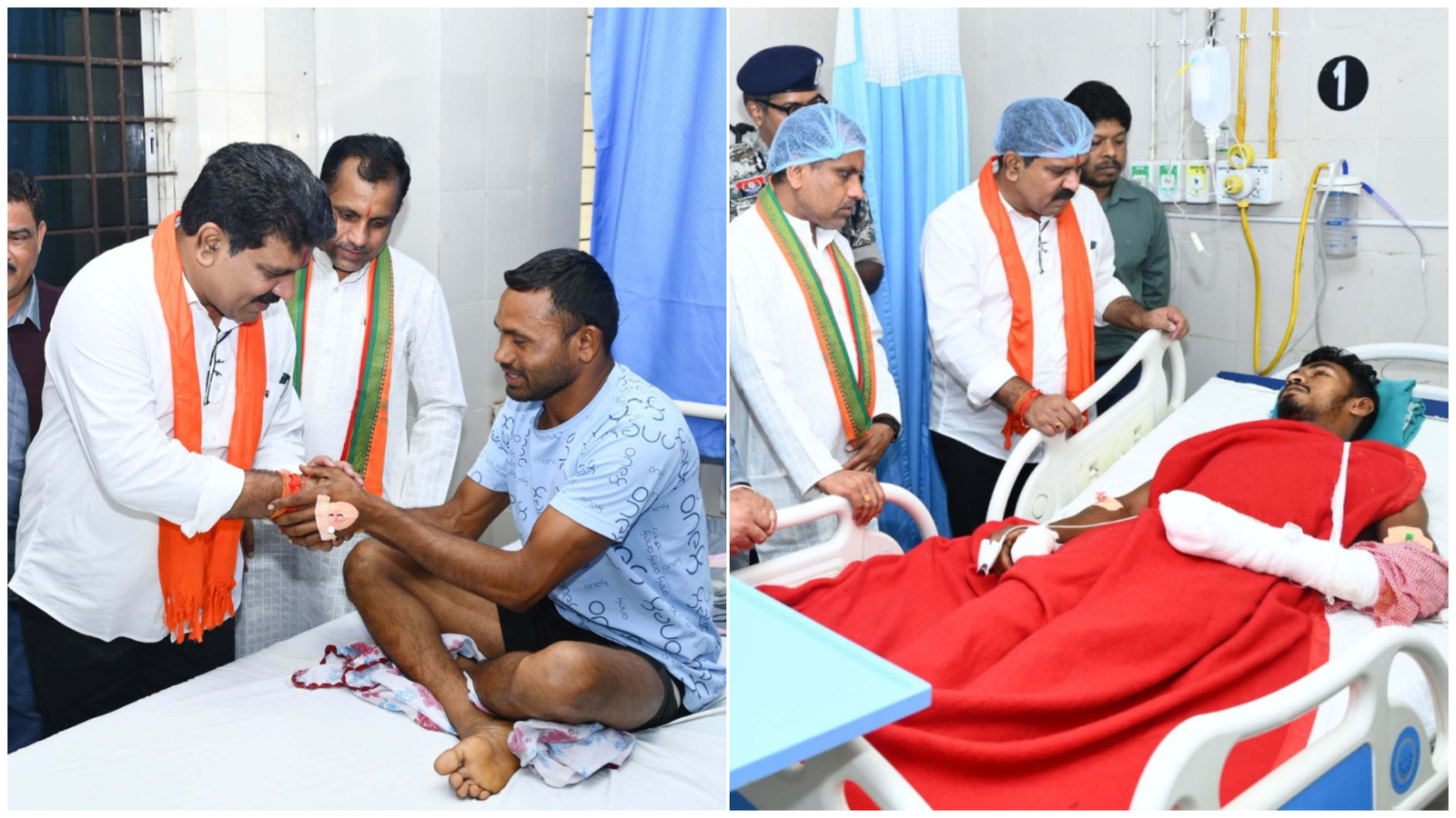 आईईडी ब्लास्ट व भालू हमले में घायल ग्रामीण-जवान से मिले डिप्टी सीएम विजय शर्मा 1 आईईडी ब्लास्ट व भालू हमले में घायल ग्रामीण-जवान से मिले डिप्टी सीएम विजय शर्मा