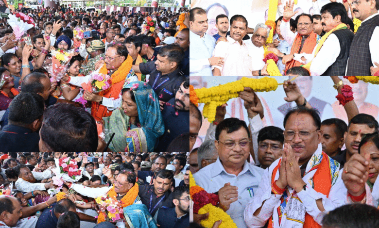 जापान-कोरिया दौरे से लौटे CM विष्णु देव साय का रायपुर एयरपोर्ट पर भव्य स्वागत, विदेशी निवेश पर बोले बड़ा बयान | देखें पूरा वीडियो उन्होंने क्या कहा