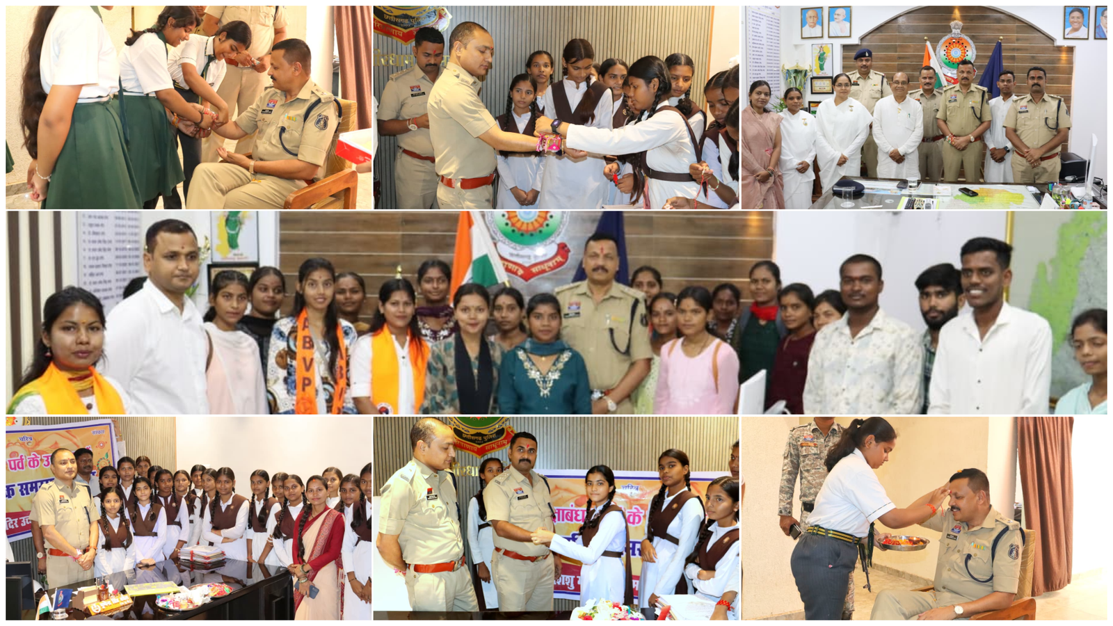 कबीरधाम में बहनों ने पुलिस भाइयों को बांधी राखी, लिया सुरक्षा का संकल्प 1 कबीरधाम में बहनों ने पुलिस भाइयों को बांधी राखी, लिया सुरक्षा का संकल्प