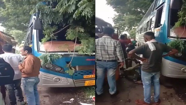 बड़ा हादसा टला – चलती बस में ड्राइवर बेहोश, पेड़ से टकराई यात्री बस – 5 लोग घायल 1 बड़ा हादसा टला – चलती बस में ड्राइवर बेहोश, पेड़ से टकराई यात्री बस – 5 लोग घायल