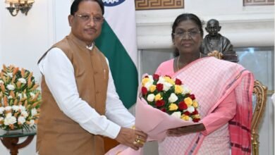 मुख्यमंत्री विष्णु देव साय ने नई दिल्ली में राष्ट्रपति द्रौपदी मुर्मू से की सौजन्य भेंट 1 20251006 170950