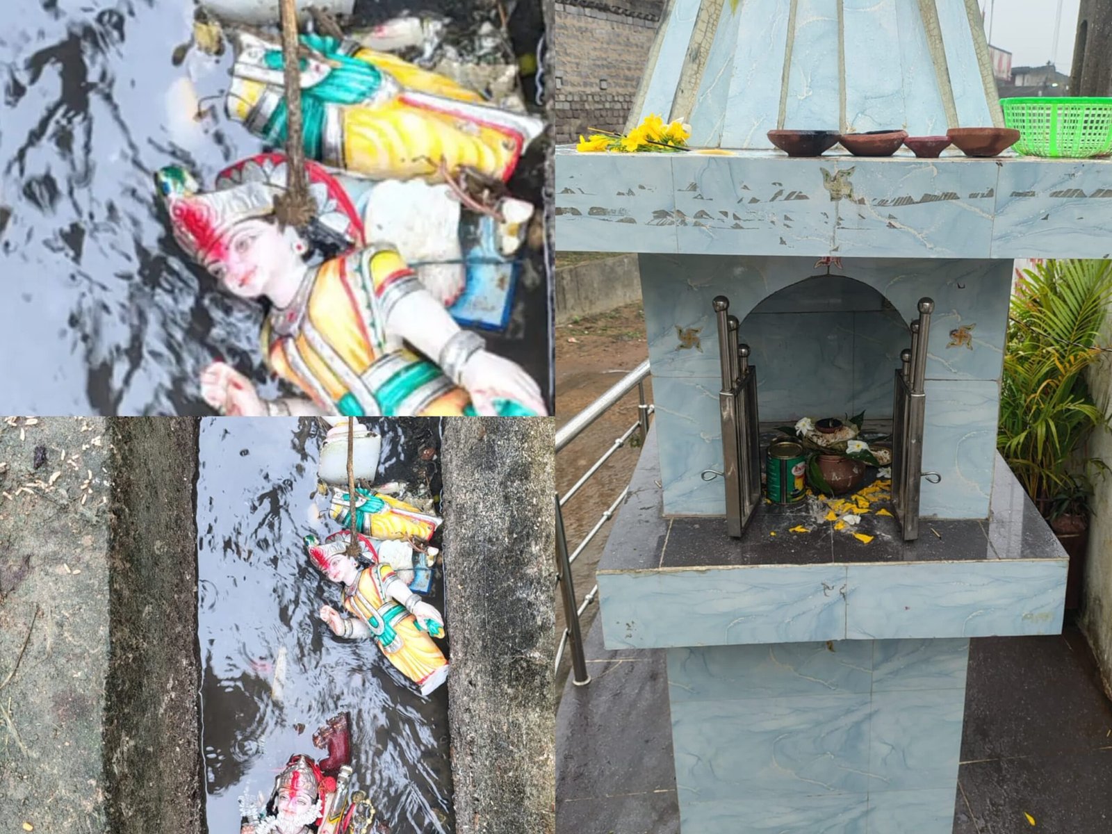 राम मंदिर में तोड़फोड़, राम-लक्ष्मण-सीता की मूर्तियां नाली में फेंकी, इलाके में आक्रोश 1 राम मंदिर में तोड़फोड़, राम-लक्ष्मण-सीता की मूर्तियां नाली में फेंकी, इलाके में आक्रोश