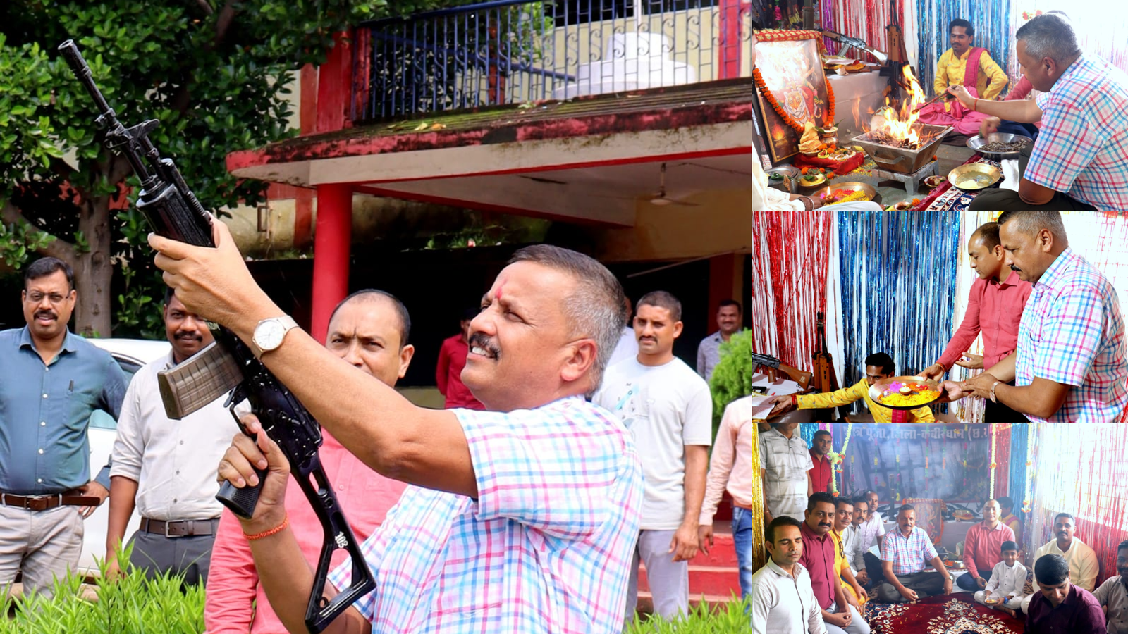 कबीरधाम में विजयदशमी पर पुलिस ने किया पारंपरिक शस्त्र पूजन 1 कबीरधाम में विजयदशमी पर पुलिस ने किया पारंपरिक शस्त्र पूजन
