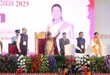 राष्ट्रपति द्रौपदी मुर्मु ने अंबिकापुर में ‘जनजातीय गौरव दिवस’ समारोह में की शिरकत, जनजातीय नायकों के परिजनों को किया सम्मान