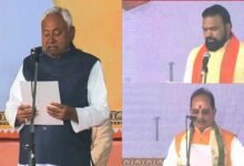 नीतीश कुमार दसवीं बार बने बिहार के मुख्यमंत्री; गांधी मैदान में PM मोदी की मौजूदगी में ली शपथ, NDA के 26 मंत्री शामिल