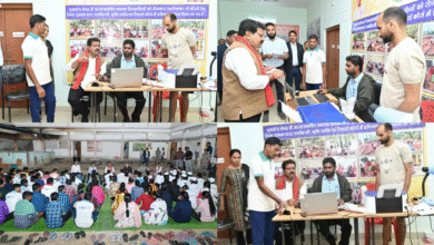 सरेंडर नक्सलियों के दस्तावेज़ बनाने अधिकारियों संग बैठे गृहमंत्री विजय शर्मा