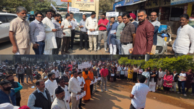 कवर्धा ने स्वदेशी संकल्प रथ यात्रा का किया ऐतिहासिक अभिनंदन, विद्यार्थियों व व्यापारियों ने लिया स्वदेशी संकल्प