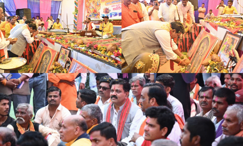 उपमुख्यमंत्री विजय शर्मा पहुंचे मोटियारी; नवधा रामायण में शामिल होकर श्रोताओं संग किया रामायण पाठ का श्रवण