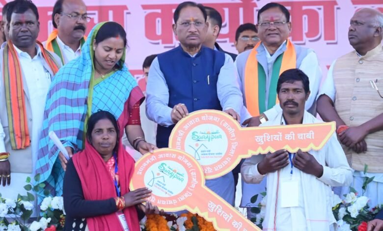 कर्मा महोत्सव में मुख्यमंत्री विष्णु देव साय ने दी नगर पंचायत भटगांव के विकास के लिए एक करोड़ रुपए की घोषणा, सूरजपुर जिले को दी 172.51 करोड़ रुपये के विकास कार्यों की सौगात