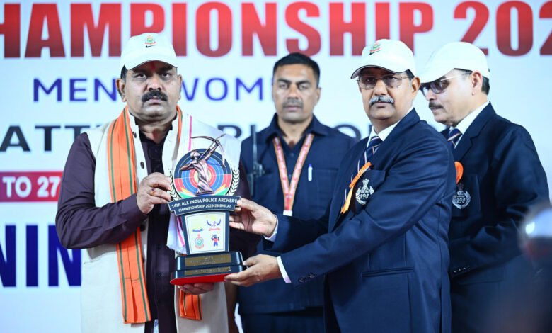 चौदहवीं अखिल भारतीय पुलिस तीरंदाजी प्रतियोगिता का उपमुख्यमंत्री विजय शर्मा ने किया शुभारंभ 14 rrgggg