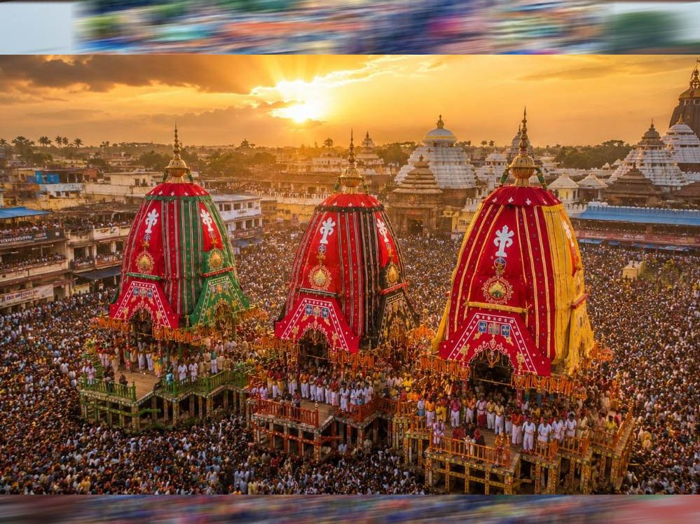 Jagannath Rath Yatra 2026: बारिश के बीच निकली भव्य रथयात्रा, पुरी में तीनों दिव्य रथों के दर्शन के लिए उमड़े लाखों श्रद्धालु 1 16A 127