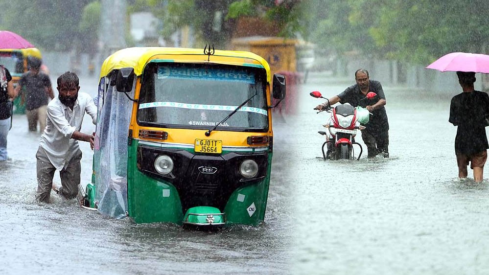 गुजरात में भारी बारिश का कहर, अहमदाबाद-सूरत समेत 5 शहरों में सैलाब, रेस्क्यू ऑपरेशन तेज 1 24A 195